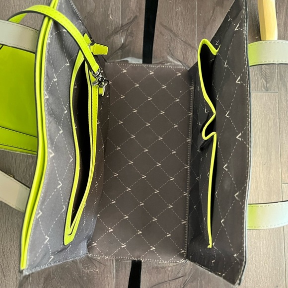 Vince Camuto Jace Neon Green Large Tote - Picture 4 of 6